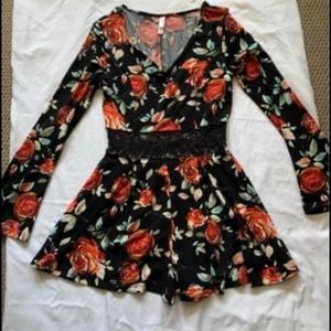 Flowered Romper